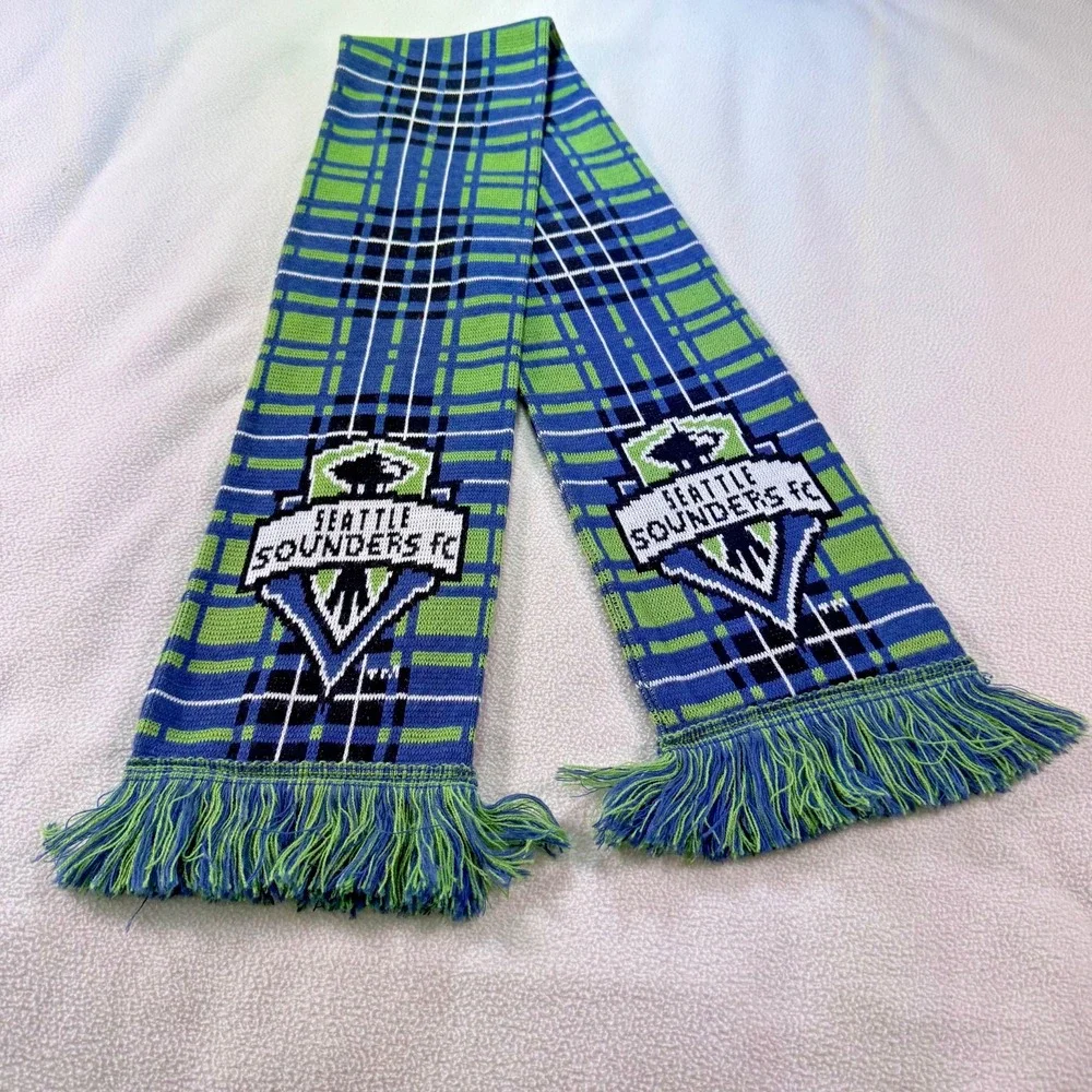 Seattle Sounders Scarf MLS Mid-2010s PITCH BLACK Era Ruffneck Made in UK
